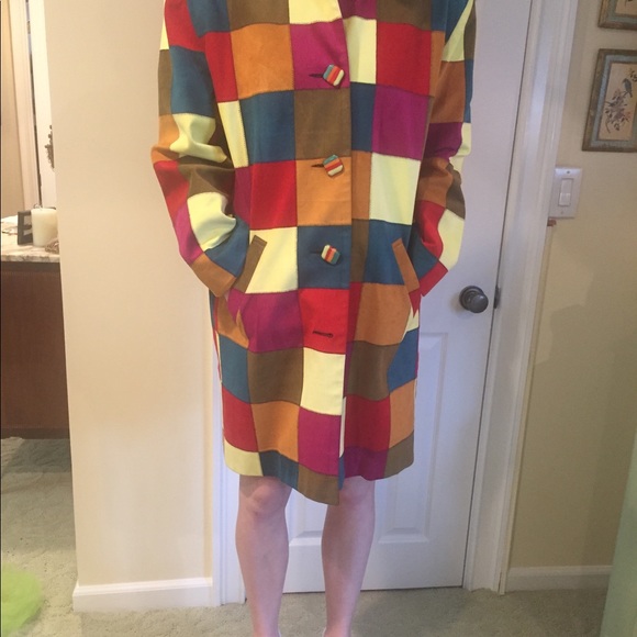 Todd Oldham patchwork faux suede jacket - Picture 3 of 7